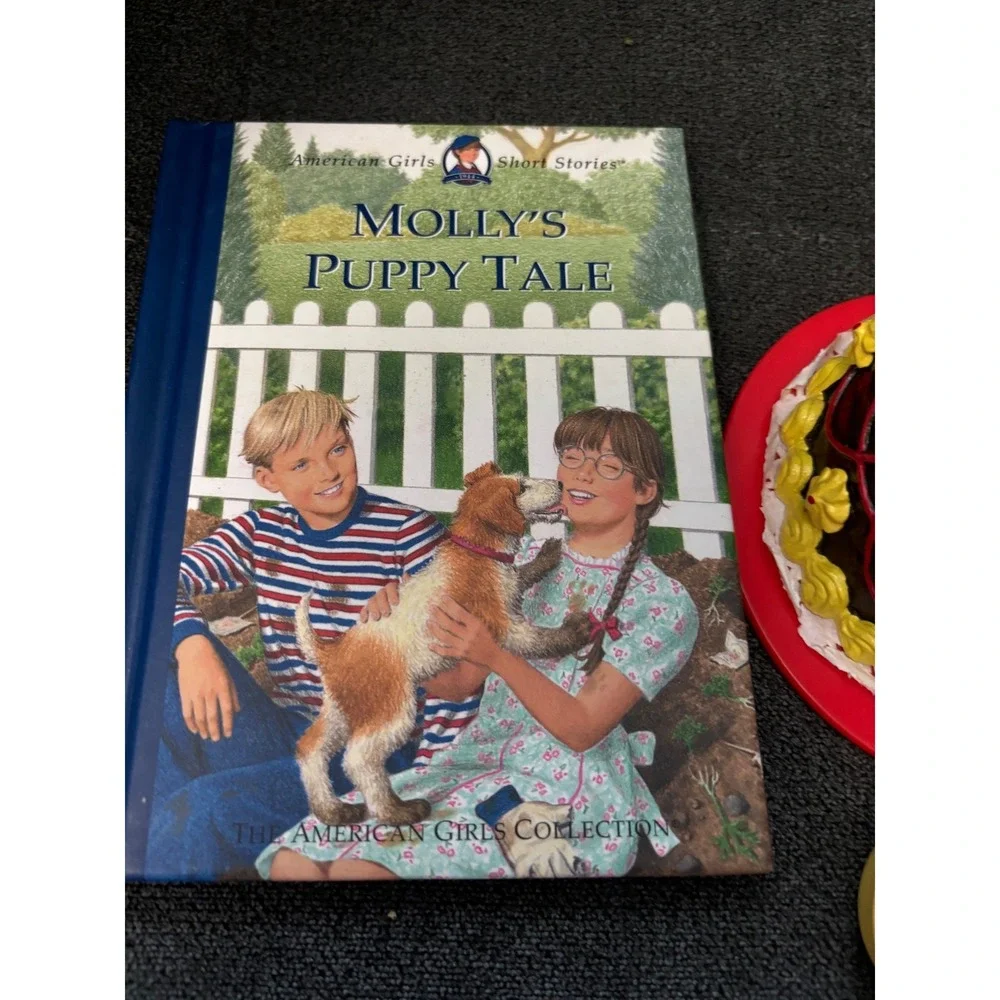 American Girl Molly Birthday Accessories Cake Cupcakes Balloon Puppy Tale Book